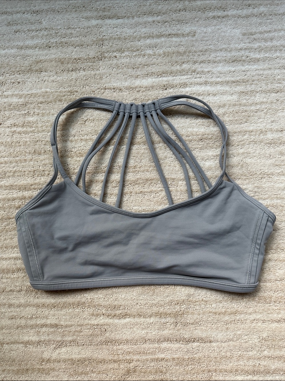 Lululemon Free To Be Bra (Wild) Style Number: W2731S Gray Size 8